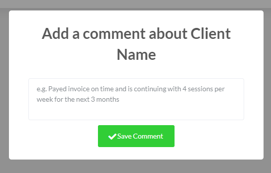 Add a client form